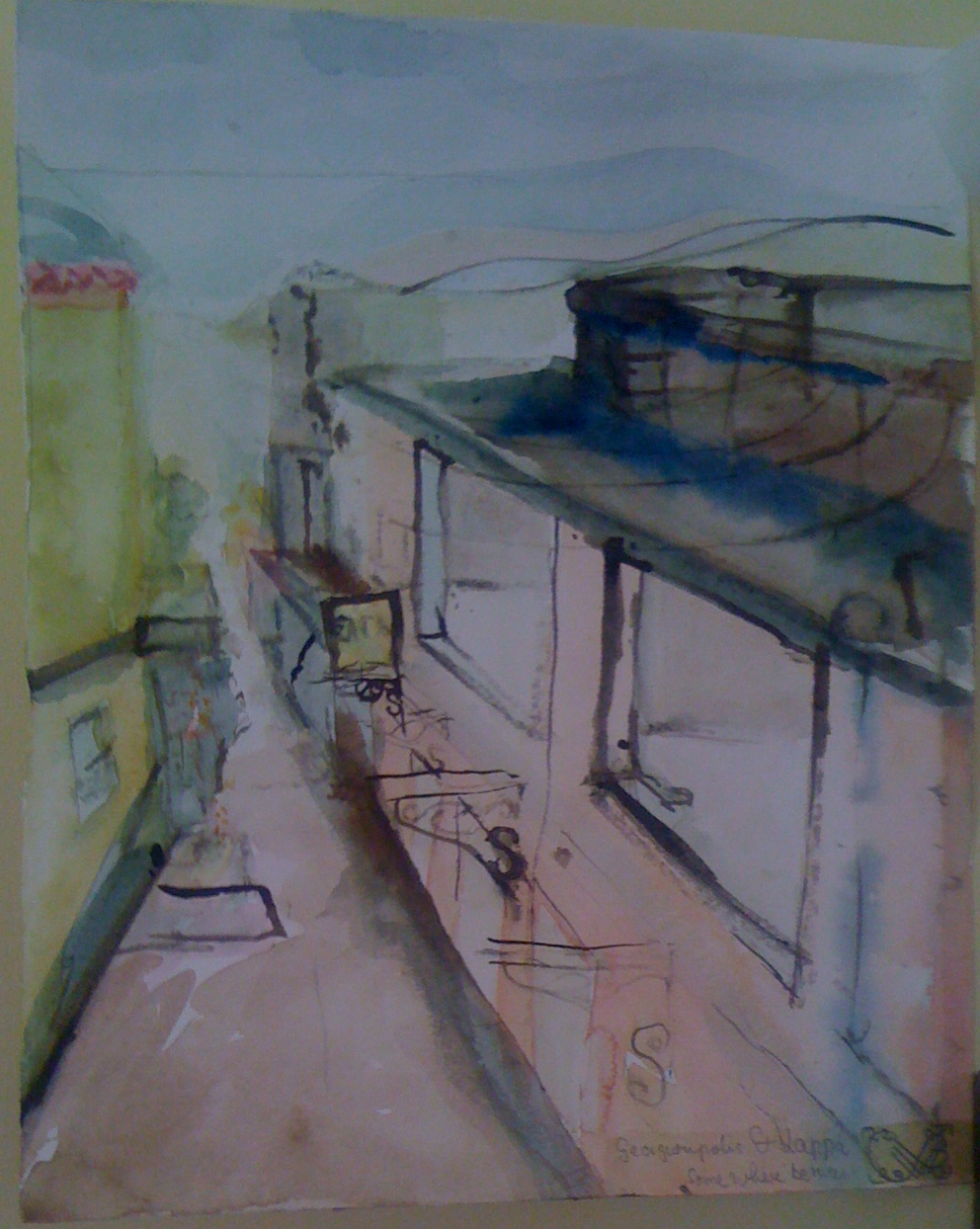 Straße in Lappa auf Kreta